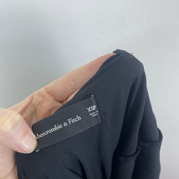 ABERCROMBIE & FITCH Women’s Black Cowl Neck Slip Maxi Dress size XSP - Picture 7 of 7